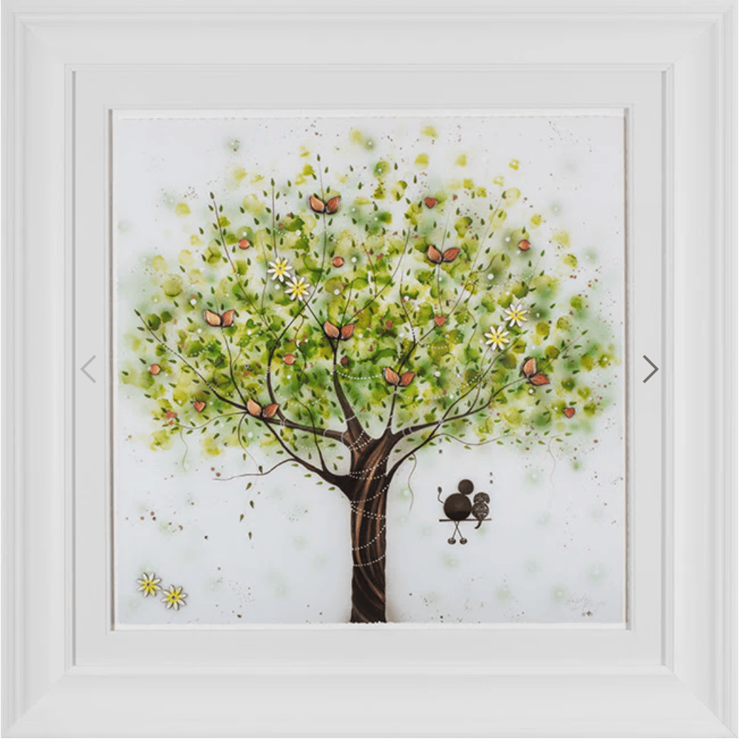 Kealey Farmer Forever Friends art print featuring colorful, whimsical illustrations of animals and nature in a vibrant style.