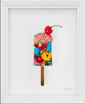 Colorful Dotty urban art piece by Dotty featuring vibrant dot patterns on a city-inspired background.