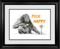 Screenshot of "Pick Happy" art by Scott Tetlow, showcasing vibrant, colorful abstract artwork with playful shapes and patterns.