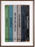 Art print of politicians by The Connor Brothers, featuring a stylized illustration of political figures in a contemporary art style.