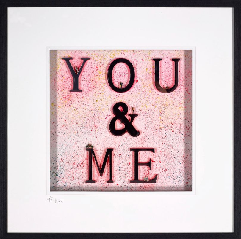 Mr Kuu Always and Forever art print featuring elegant handwritten text on a white background.