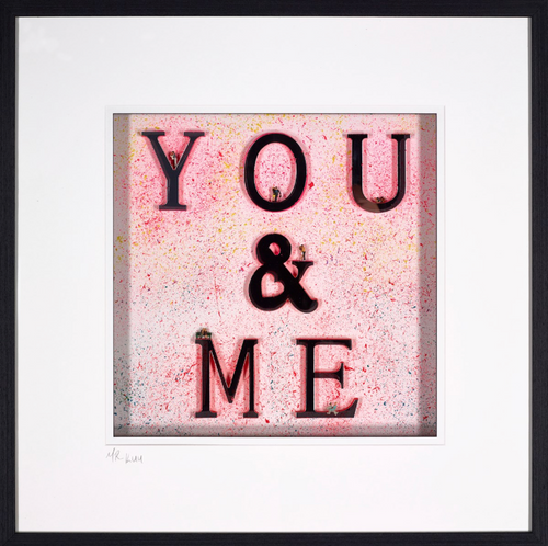 Mr Kuu Always and Forever art print featuring elegant handwritten text on a white background.
