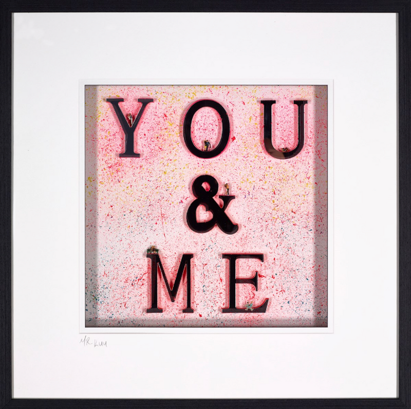 Mr Kuu Always and Forever art print featuring elegant handwritten text on a white background.