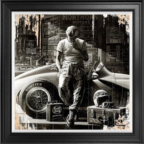 Colorful canvas art print titled "Driven" by Ben Jeffery, featuring vibrant abstract design perfect for modern home decor.