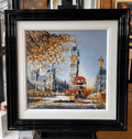 Simon Wright Big Ben Day art print featuring a detailed illustration of London's iconic clock tower.