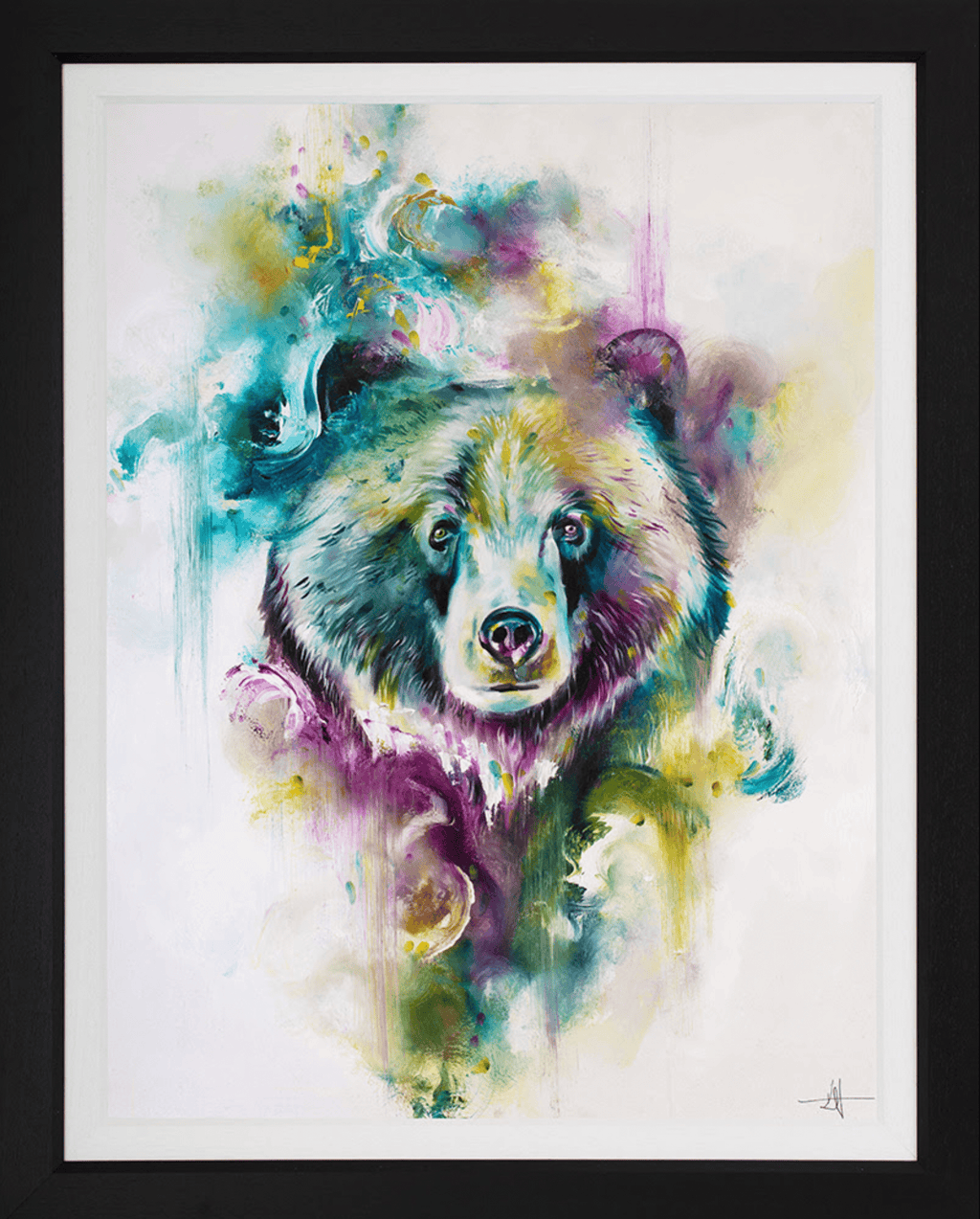 Katy Jade Dobson Guardian art piece featuring intricate, colorful abstract shapes and detailed imagery in vibrant hues.