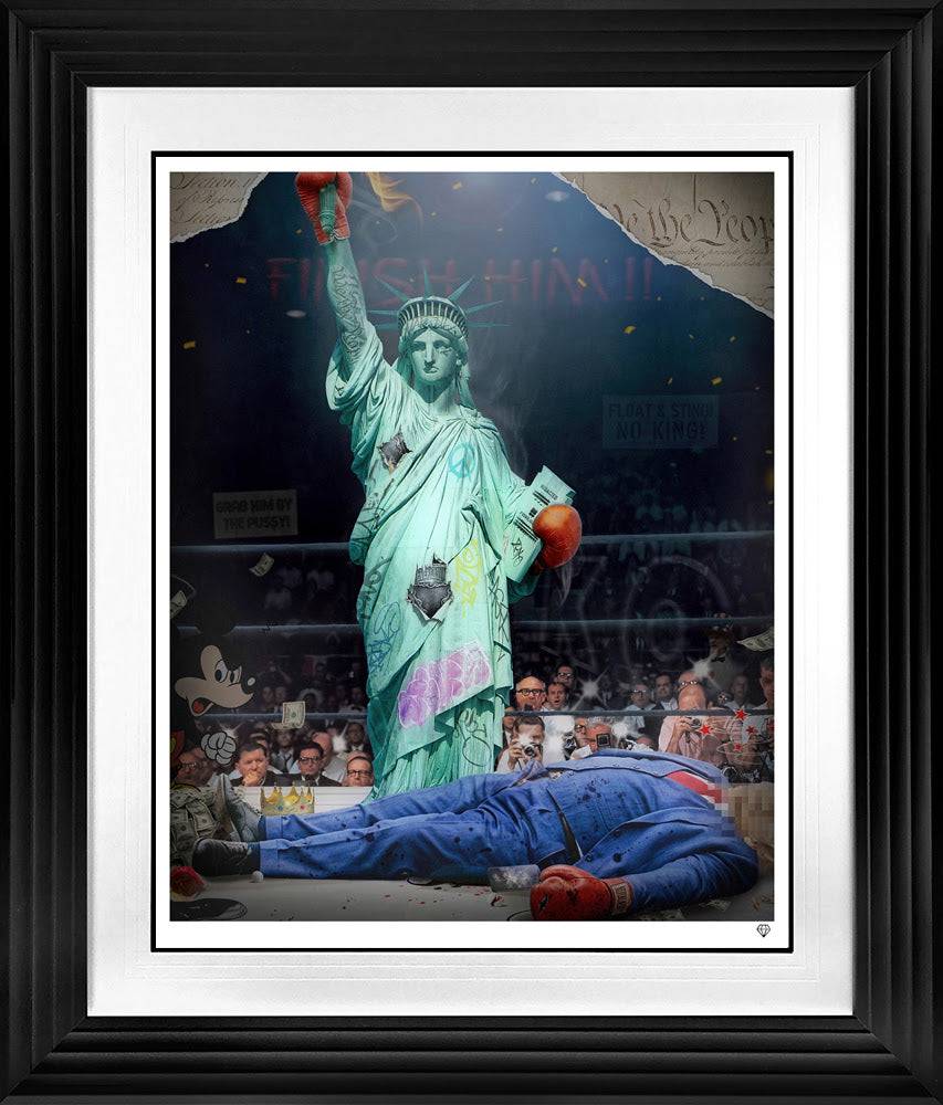 JJ Adams art piece titled "I am The Greatest," featuring vibrant, abstract visual elements and bold colors.