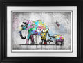 JJ Adams art piece titled "Hold Tight" featuring abstract and vibrant visual elements in a modern style.