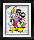 JJ Adams Mascot To Menace Pink art piece featuring vibrant pink tones and abstract design elements.